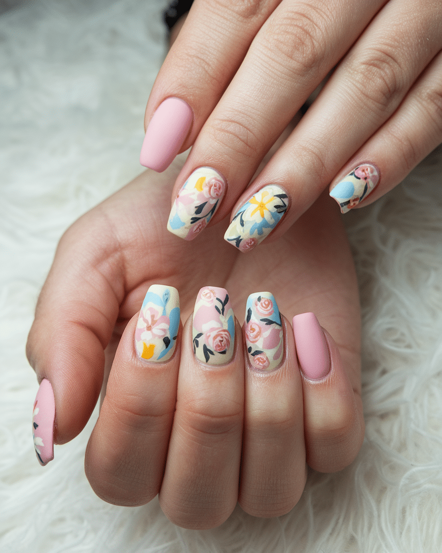 19 Flower Nail Designs You'll Absolutely Love!