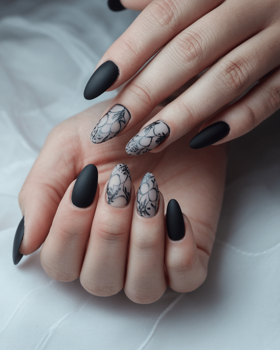 10 Purple and Black Nail Designs to Unleash Your Look