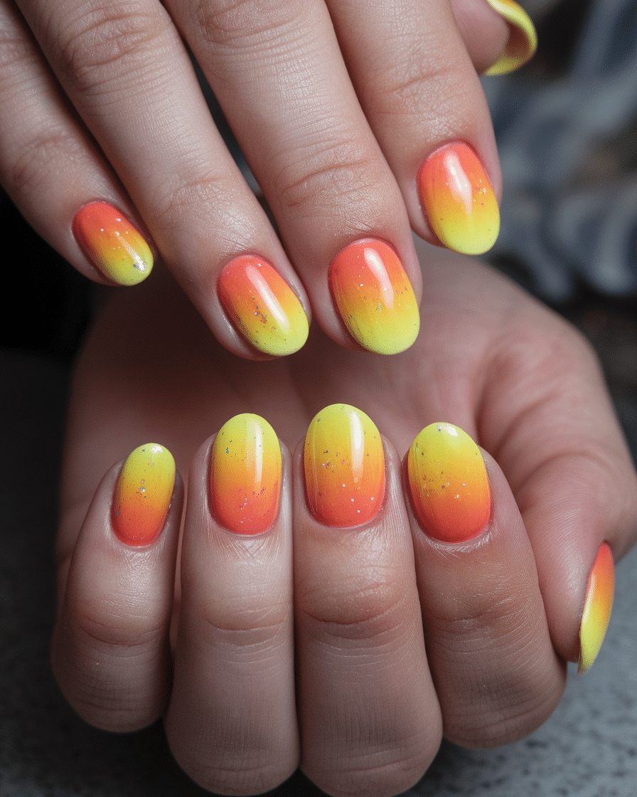 0006_4_a-photo-of-a-hand-with-mango-tango-aura-_bw-PeNYpRqWEaa5CT6Mbvw_2TUmLbasQEaDlK3VC0CV_A Fruity Nail Designs Are Taking Over Summer: Here's Why You Need Them in Your Life