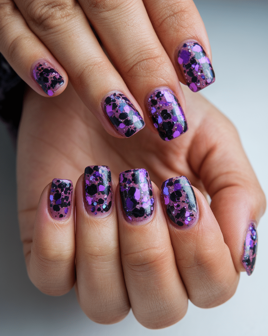 10 Purple and Black Nail Designs to Unleash Your Look