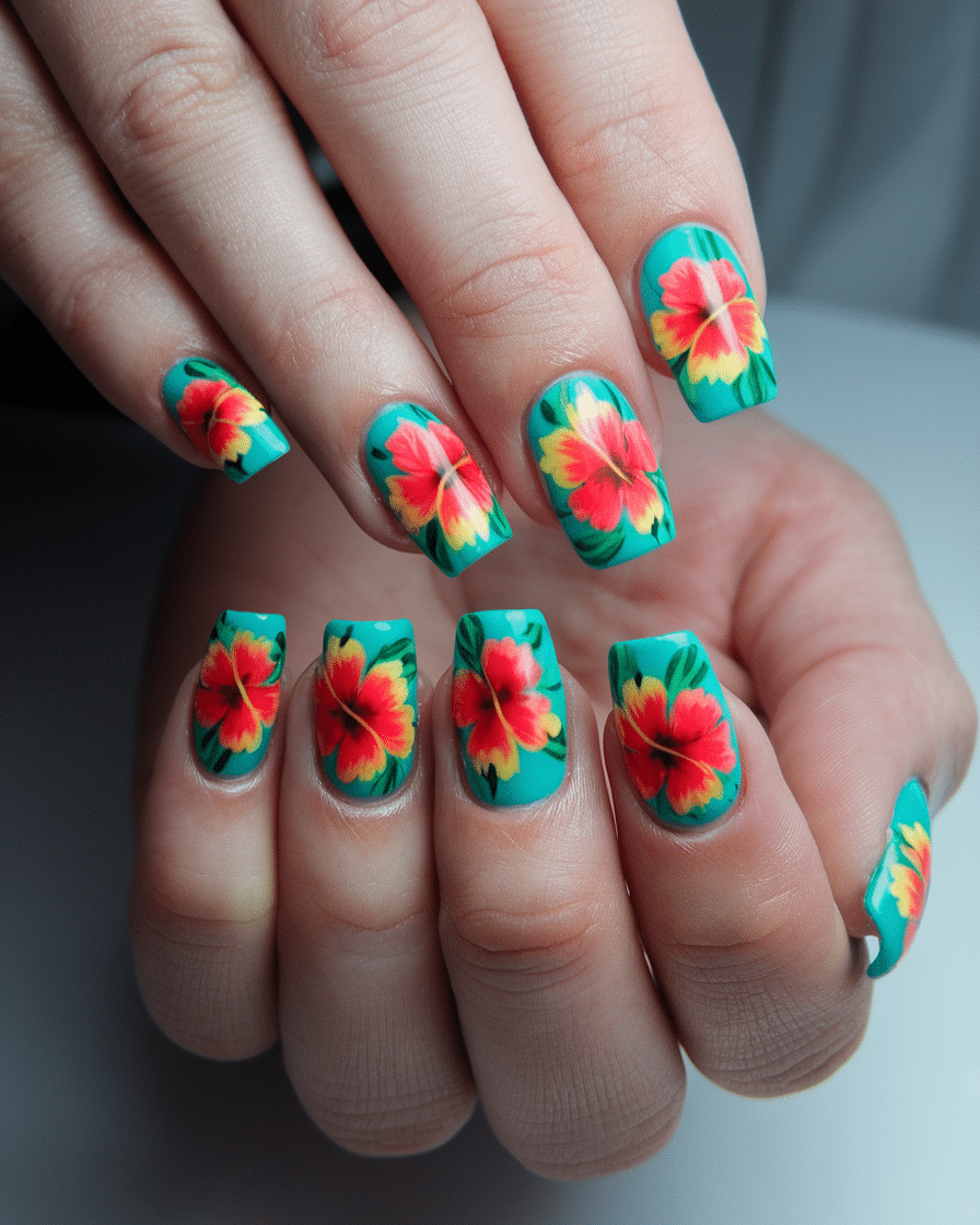 19 Flower Nail Designs You'll Absolutely Love!