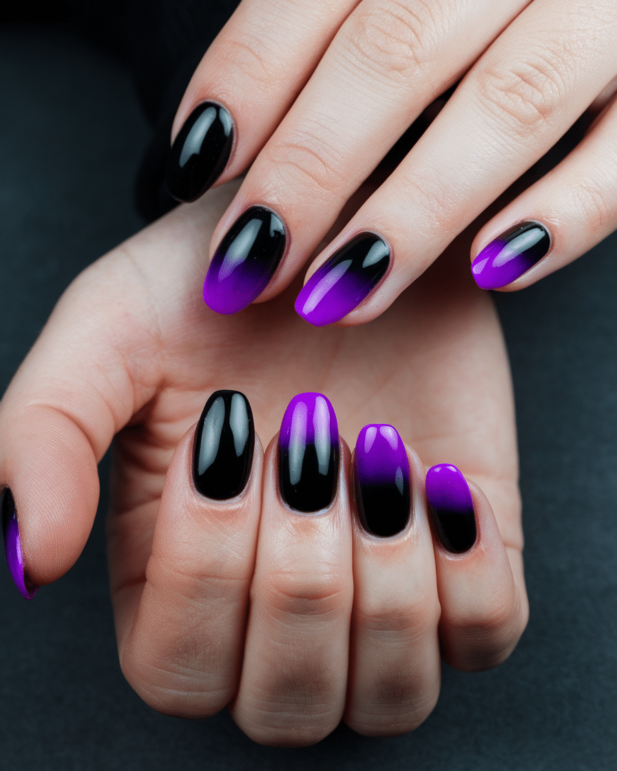 10 Purple and Black Nail Designs to Unleash Your Look