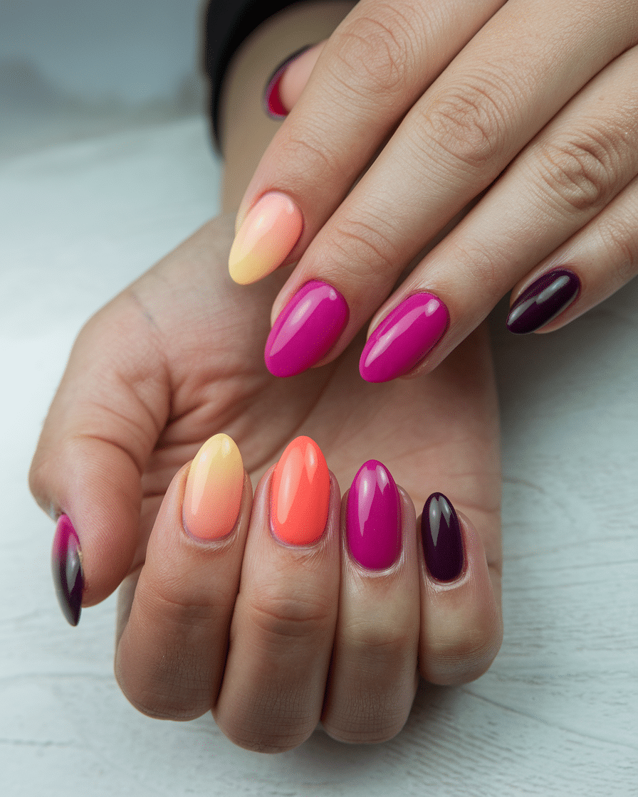 0010_2_a-still-of-a-hand-with-nails-painted-in-_QQKMPoyxTZGpfrqBLpxD9Q_enj5XXp1QfWPRZWTSnF9bg Nail Designs That Bring the Heat: Colorful, Fun Looks for Warmer Weather