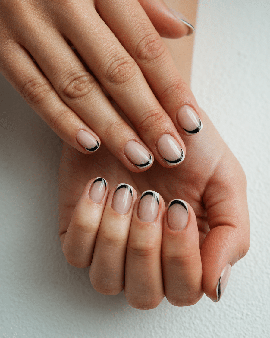 18 Stunning Black and White Nail Designs for a Classy Look