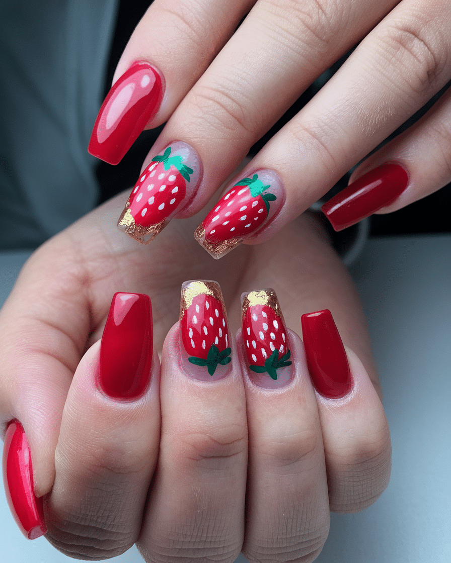 0014_3_a-photo-of-a-hand-with-long-red-jelly-na_X2kOiZC1Rwm8uNmdgf9gvA_ornWeu37TbShlE1cFMq1QA Fruity Nail Designs Are Taking Over Summer: Here's Why You Need Them in Your Life