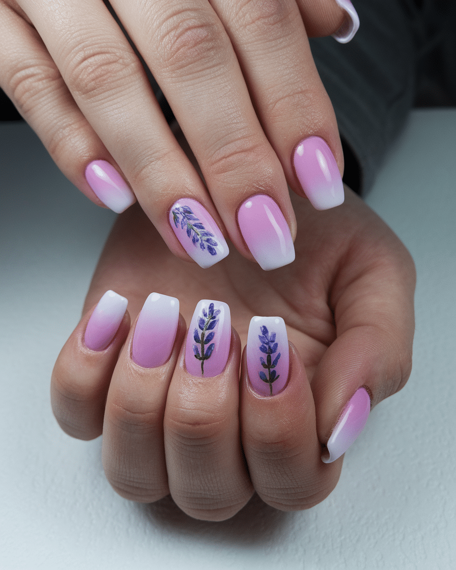 0014_3_a-photo-of-a-hand-with-pink-ombre-nails-_PQ1X4Q43TwORqYZawAY8bw_u-GAznHFSfuPi9-mgfqCbQ 18 Floral Designs Summer Pink Acrylic Nails