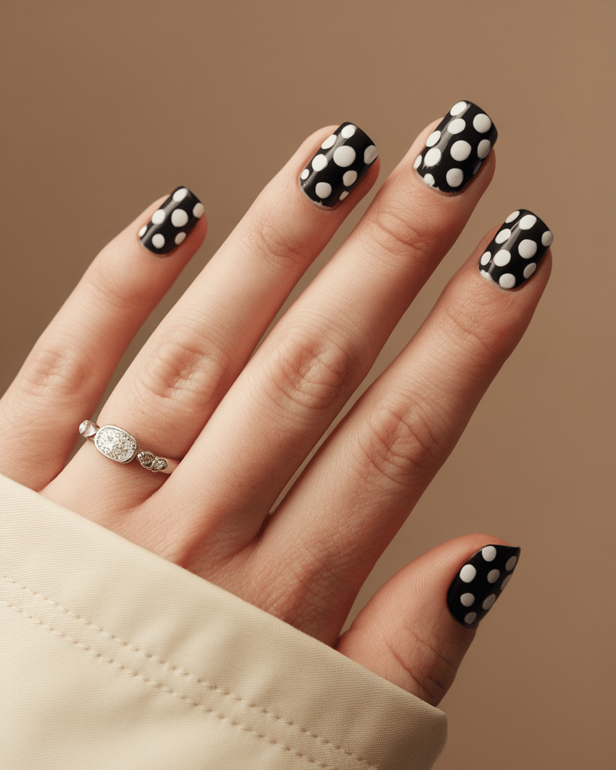 18 Stunning Black and White Nail Designs for a Classy Look