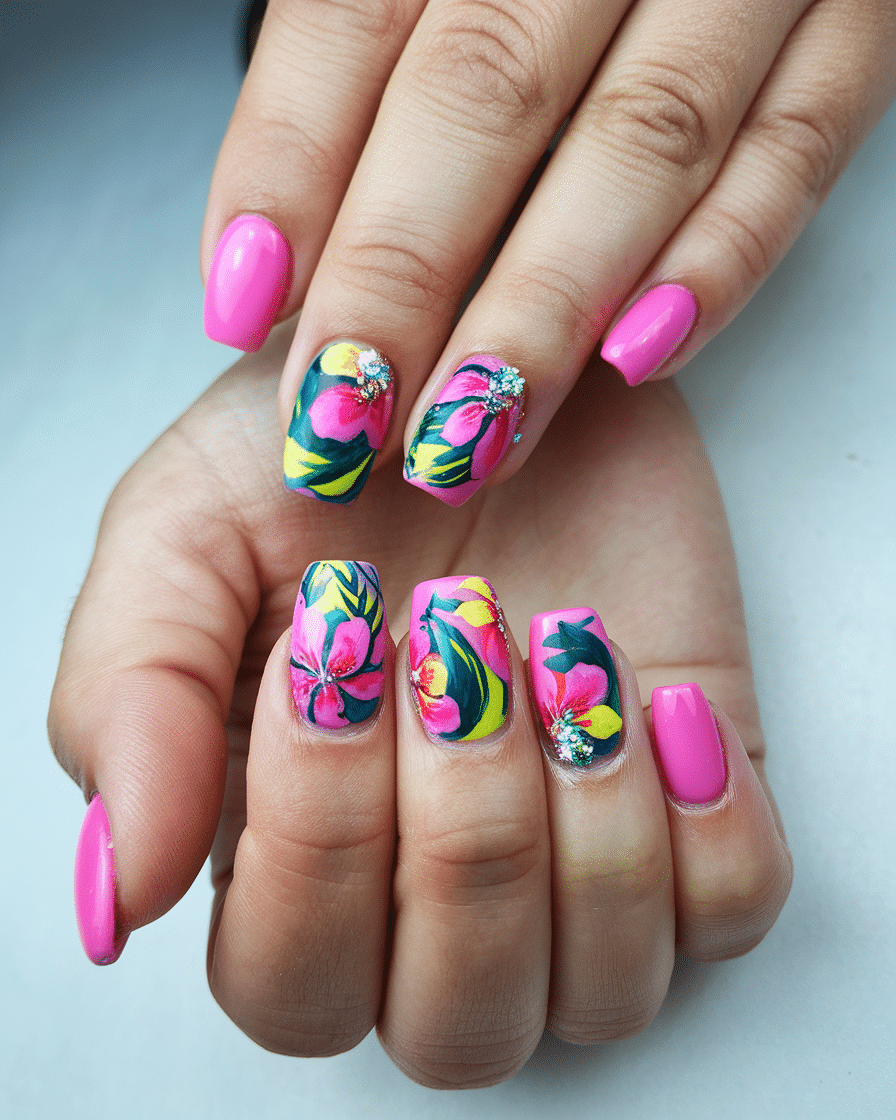 0017_2_a-still-of-a-beautiful-hand-with-hot-pin_2rkwXAY1QF2idEhKrTkjSQ_hljgbM1QSIq10PSUdnNOmQ 18 Floral Designs Summer Pink Acrylic Nails