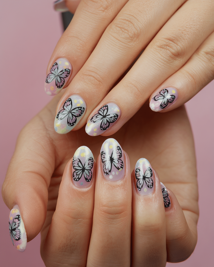 0018_1_a-still-of-a-beautiful-hand-with-butterf_T_-vzcn-Qsaa1_Qvm9IC7g_4f9kvrd5SLeYaVH3sELFDQ 22 Colorful Spring Nails Designs You'll Obsess Over