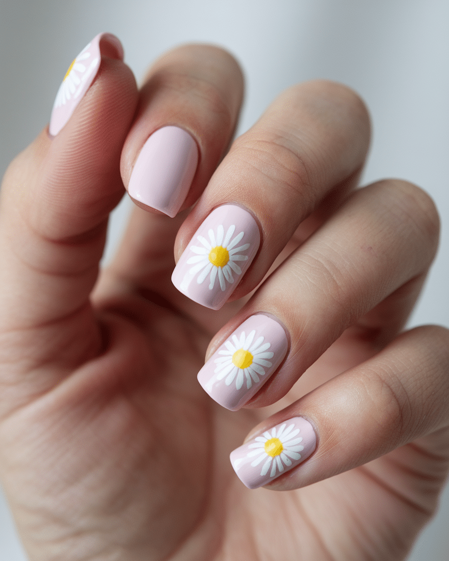 0018_3_a-photo-of-a-hand-with-soft-pastel-pink-_fW9X28fEQBasezTC-hyncg_hZTeuIwET4GQLThNxa4Wxw 18 Floral Designs Summer Pink Acrylic Nails