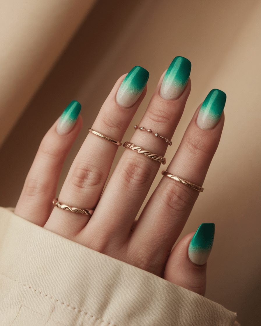 19 Glam Emerald Green Nails You’ll Totally Crush On