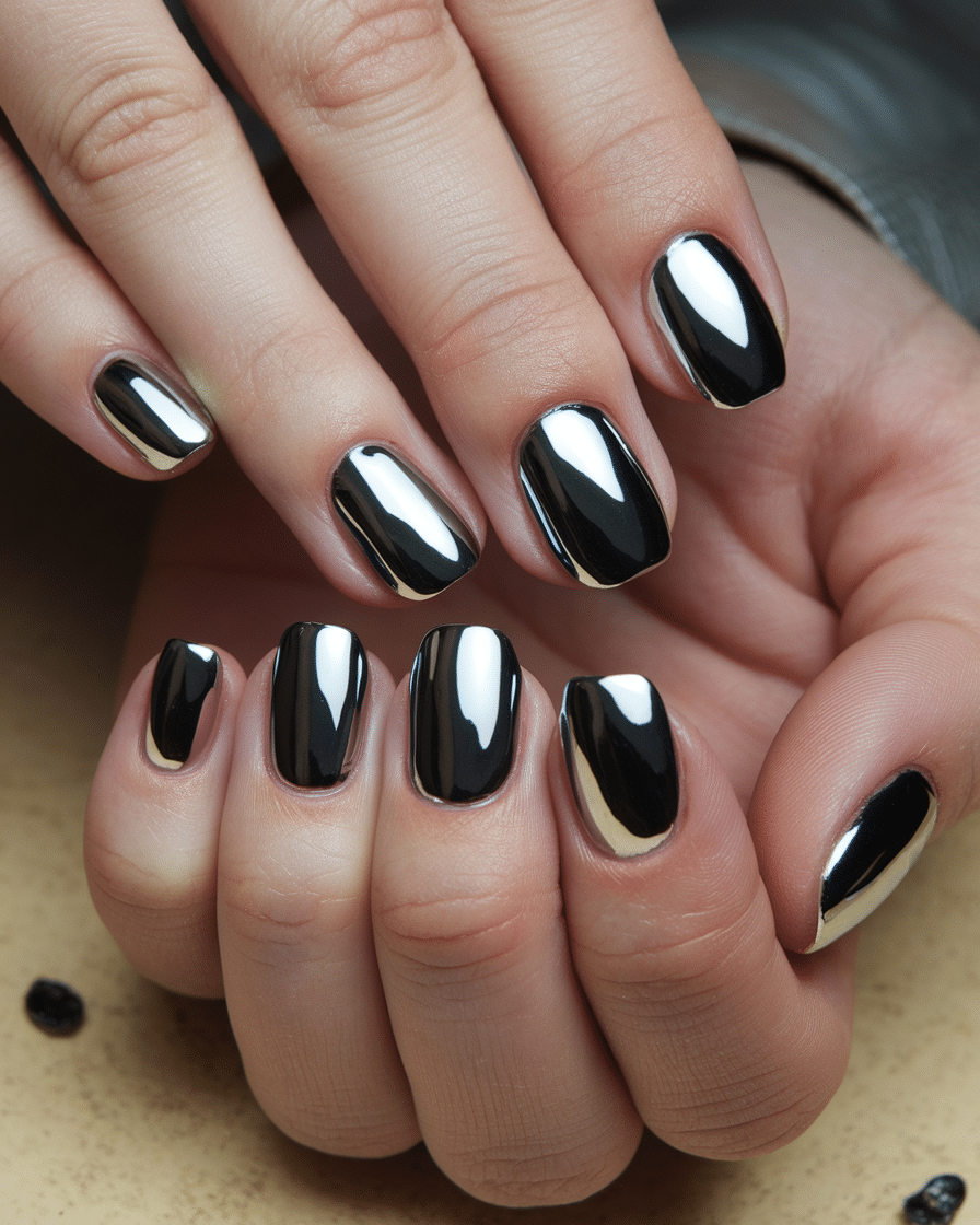 19 Black Spring Nails: Embracing Edgy Elegance in 2025’s Chicest Trend