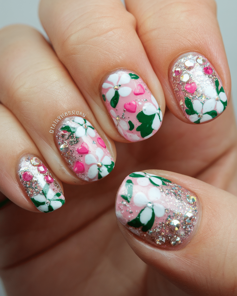 19 Flower Nail Designs to Brighten Your Day