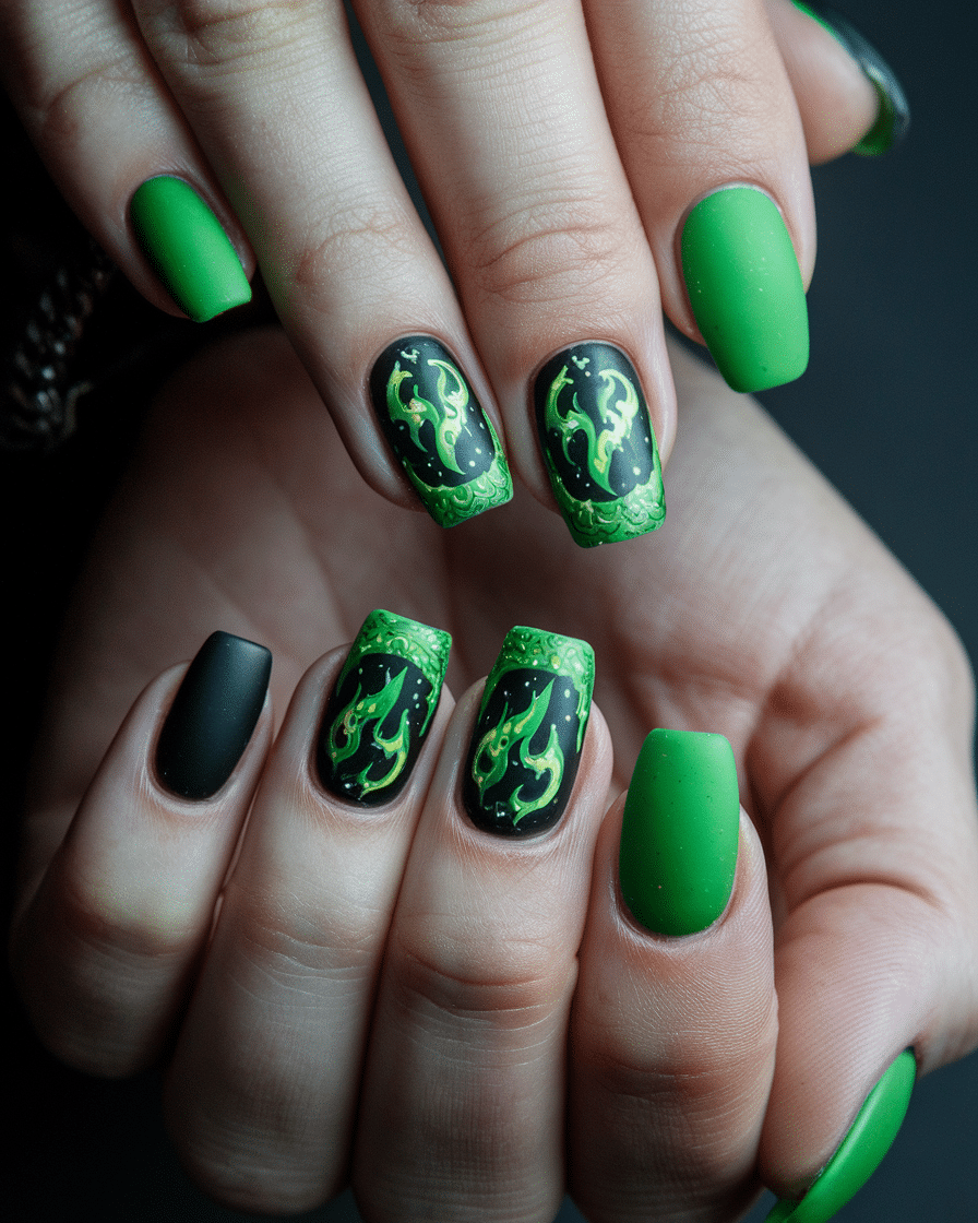 19 Glam Emerald Green Nails You’ll Totally Crush On