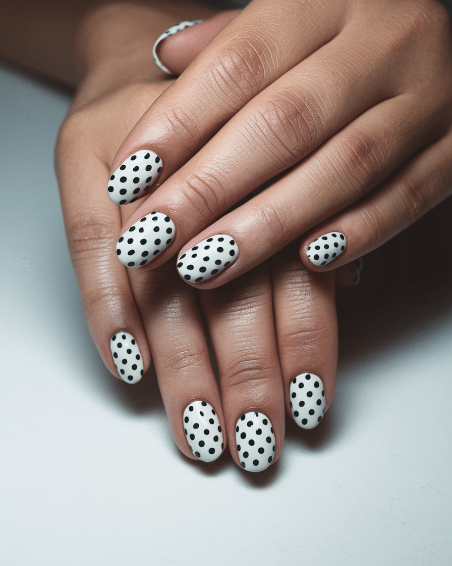 20 Stunning Black and White Nail Designs for a Classy Look