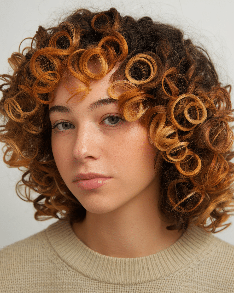 18 Stunning Curly Hair with Highlights Caramel Ideas for a Gorgeous Look