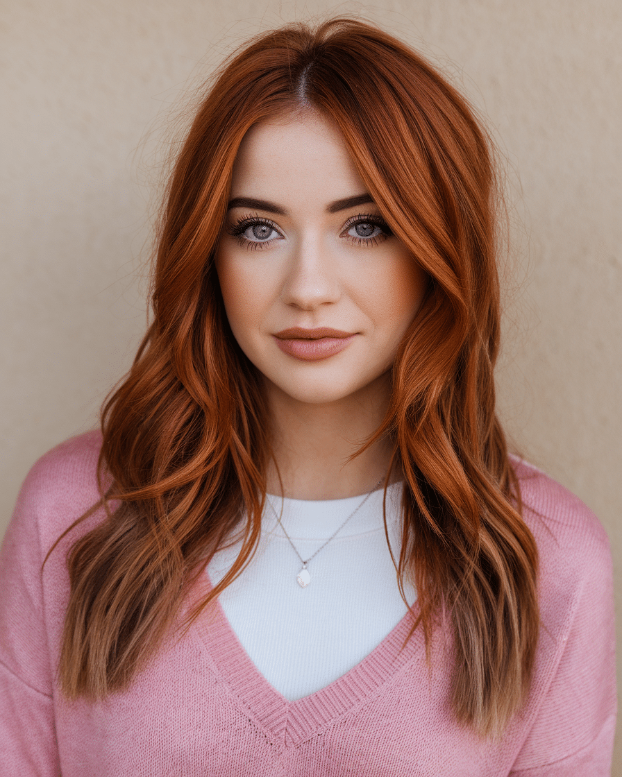 Copper Hair Colors: Hot Trend for 2025 – Dark Copper with Highlights