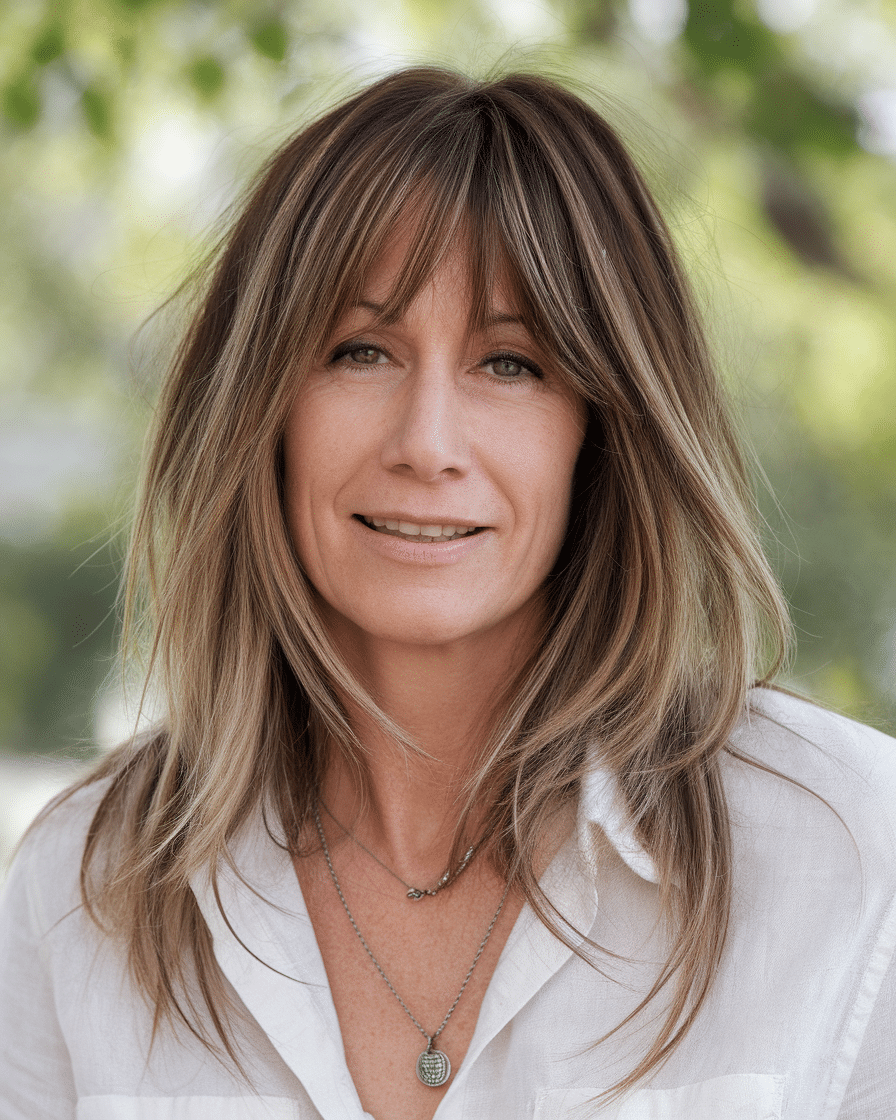 20 Stunning Hairstyles with Bangs for Women Over 40