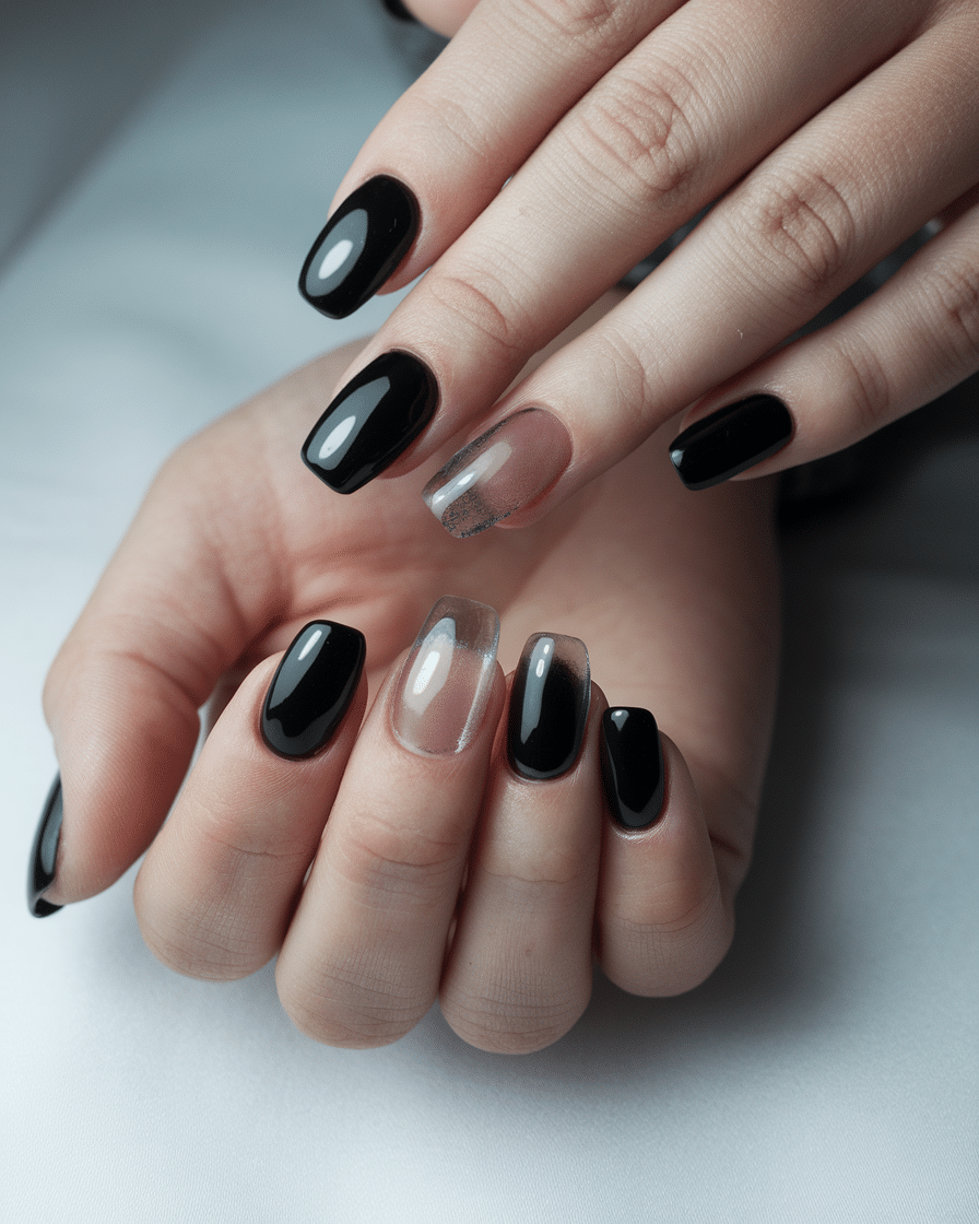 19 Black Spring Nails: Embracing Edgy Elegance in 2025’s Chicest Trend