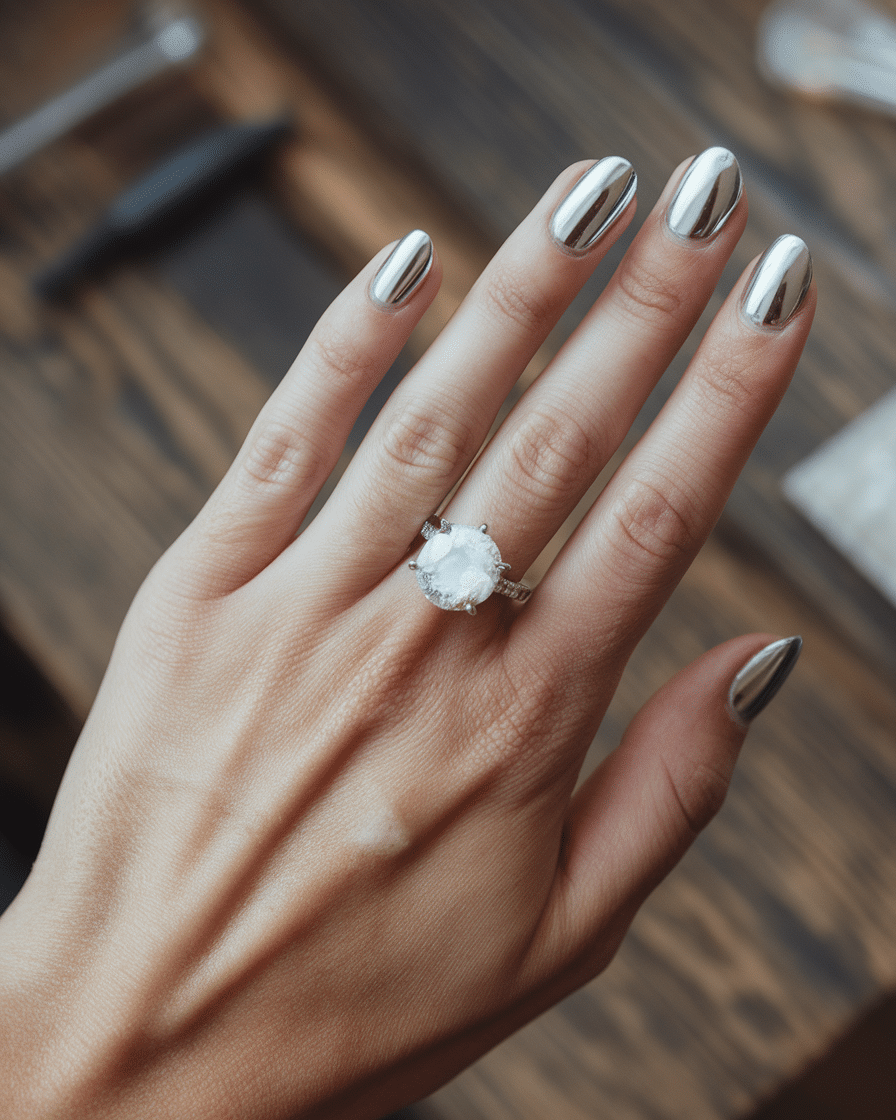 17 Classy Wedding Nails for Elegant Brides