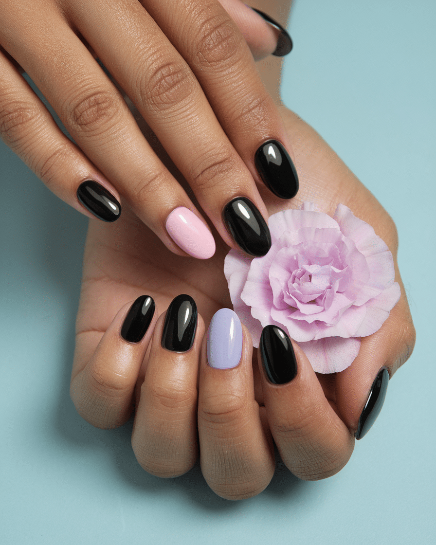 19 Black Spring Nails: Embracing Edgy Elegance in 2025’s Chicest Trend