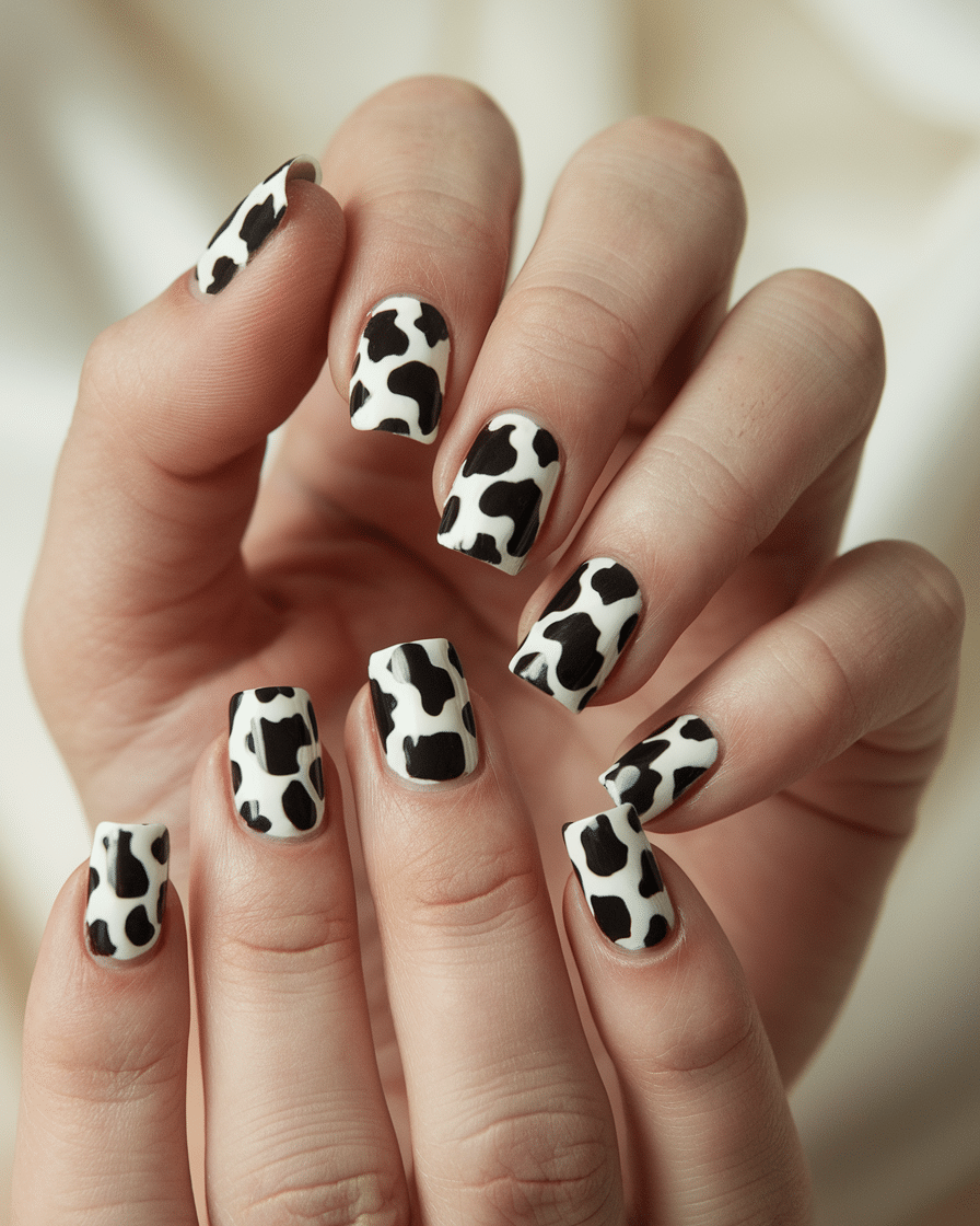 20 Stunning Black and White Nail Designs for a Classy Look