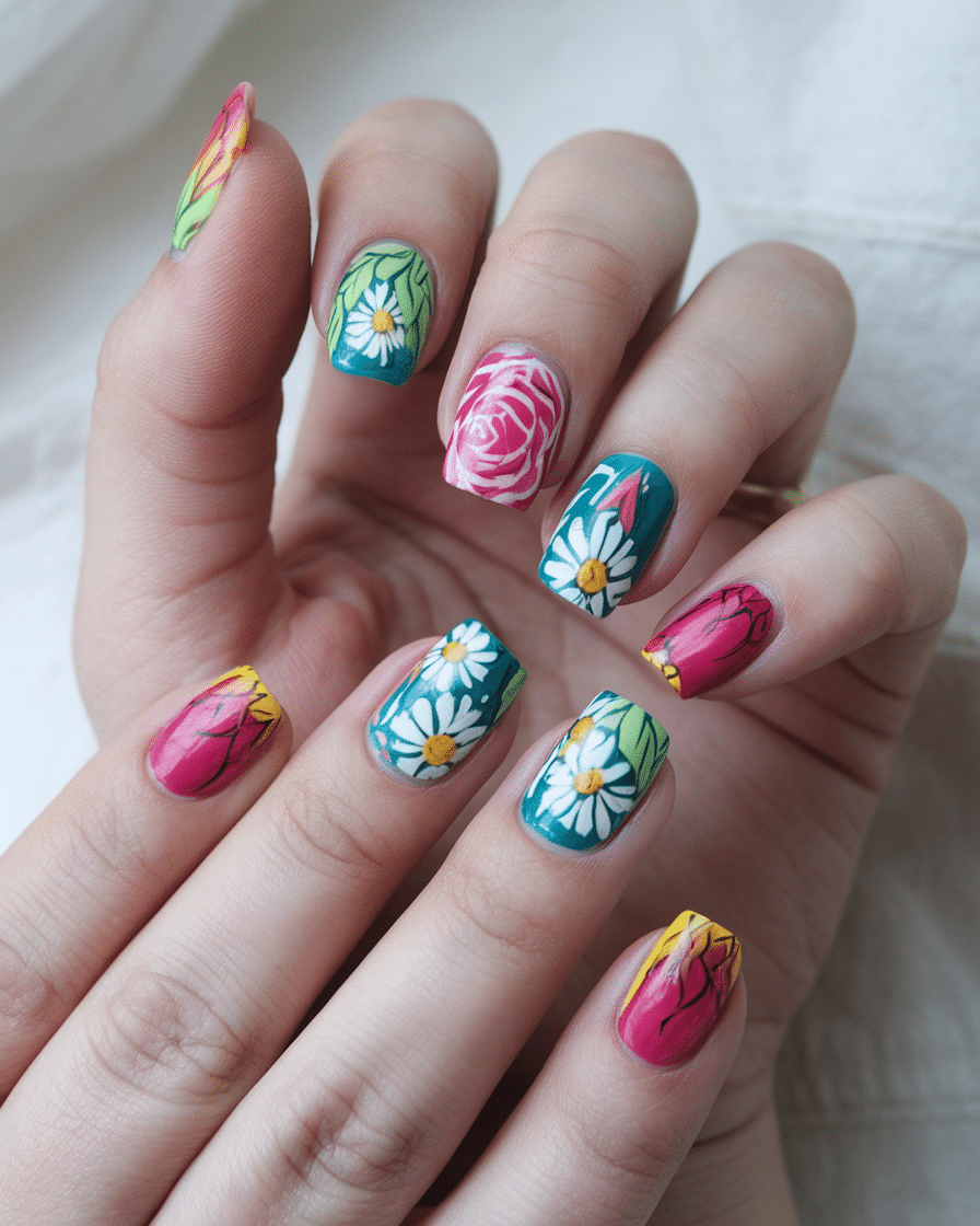 21 Fresh and Floral Spring Nail Designs to Blossom Your Look