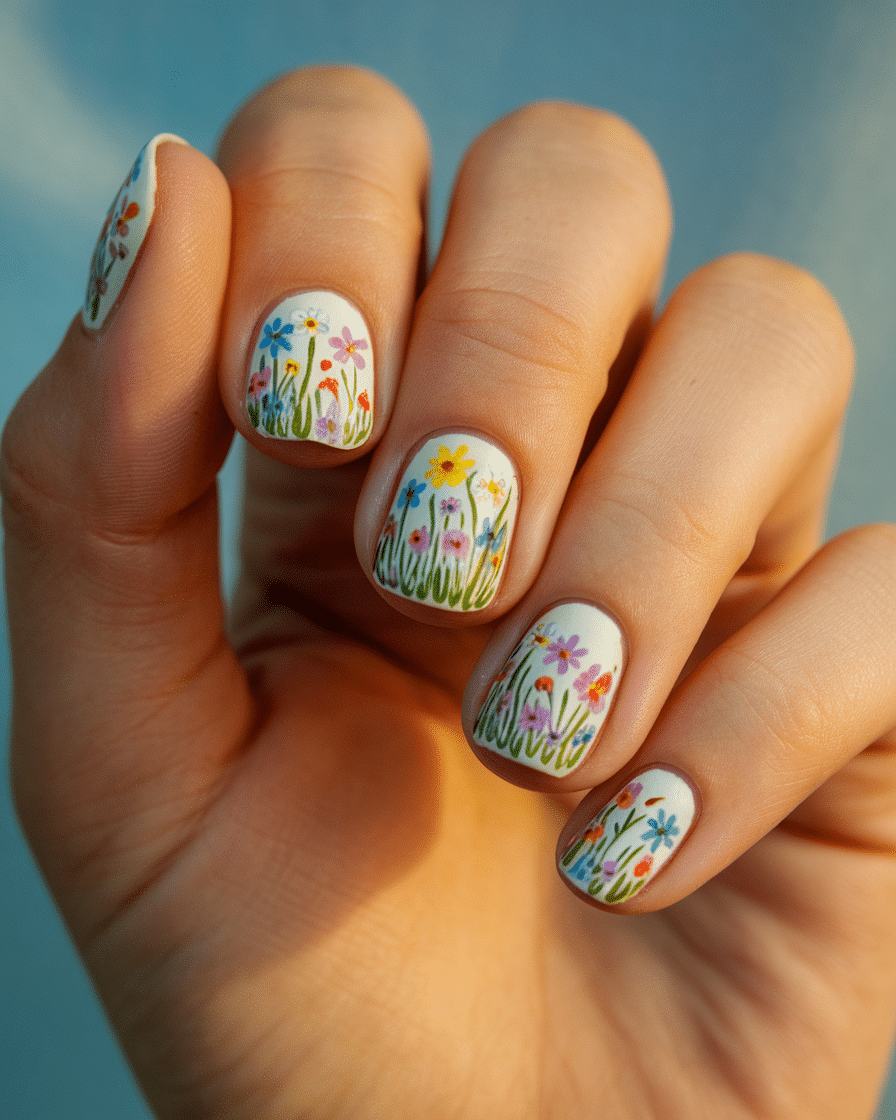 19 Flower Nail Designs to Brighten Your Day