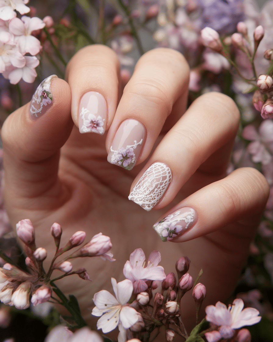 21 Fresh and Floral Spring Nail Designs to Blossom Your Look