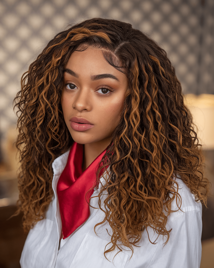 18 Stunning Curly Hair with Highlights Caramel Ideas for a Gorgeous Look