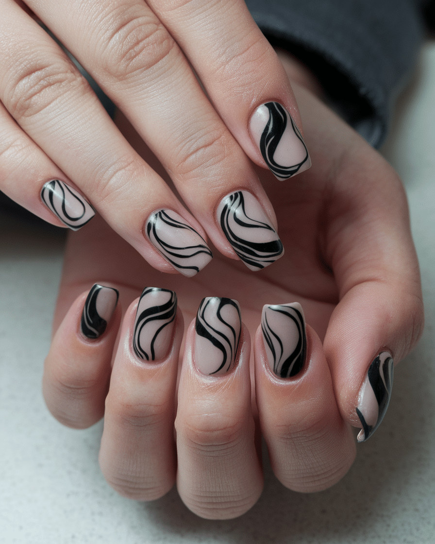 19 Black Spring Nails: Embracing Edgy Elegance in 2025’s Chicest Trend