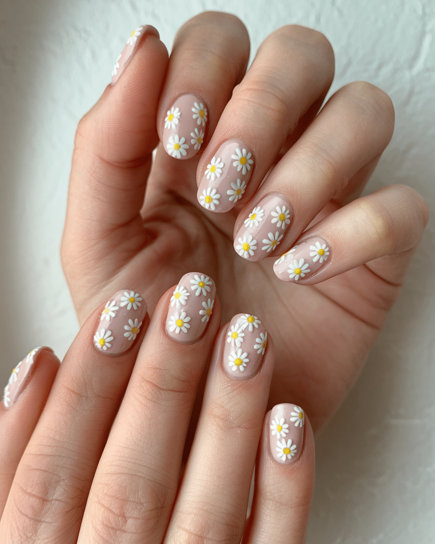 19 Flower Nail Designs to Brighten Your Day