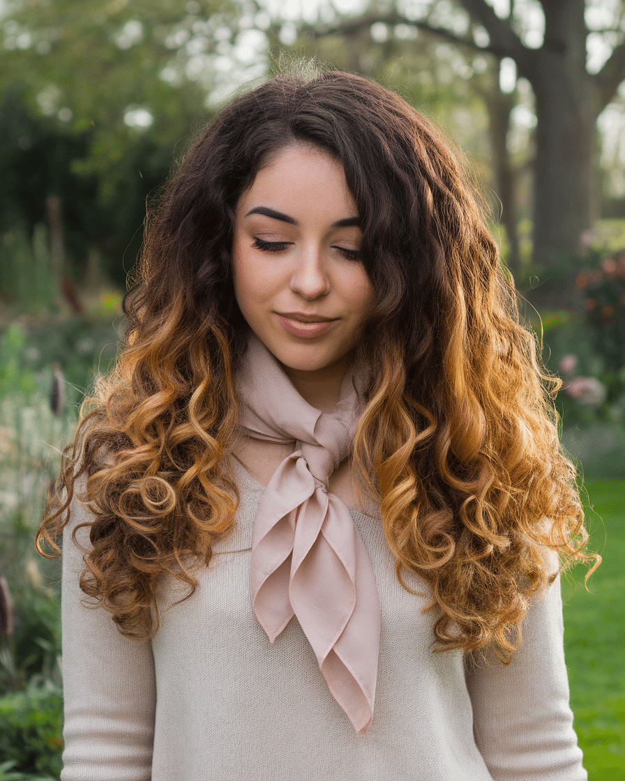 18 Stunning Curly Hair with Highlights Caramel Ideas for a Gorgeous Look