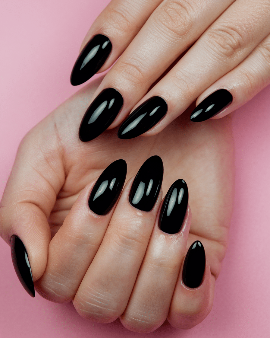 19 Black Spring Nails: Embracing Edgy Elegance in 2025’s Chicest Trend