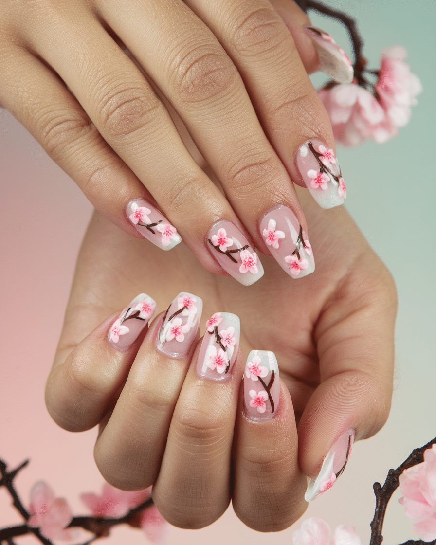 19 Flower Nail Designs to Brighten Your Day