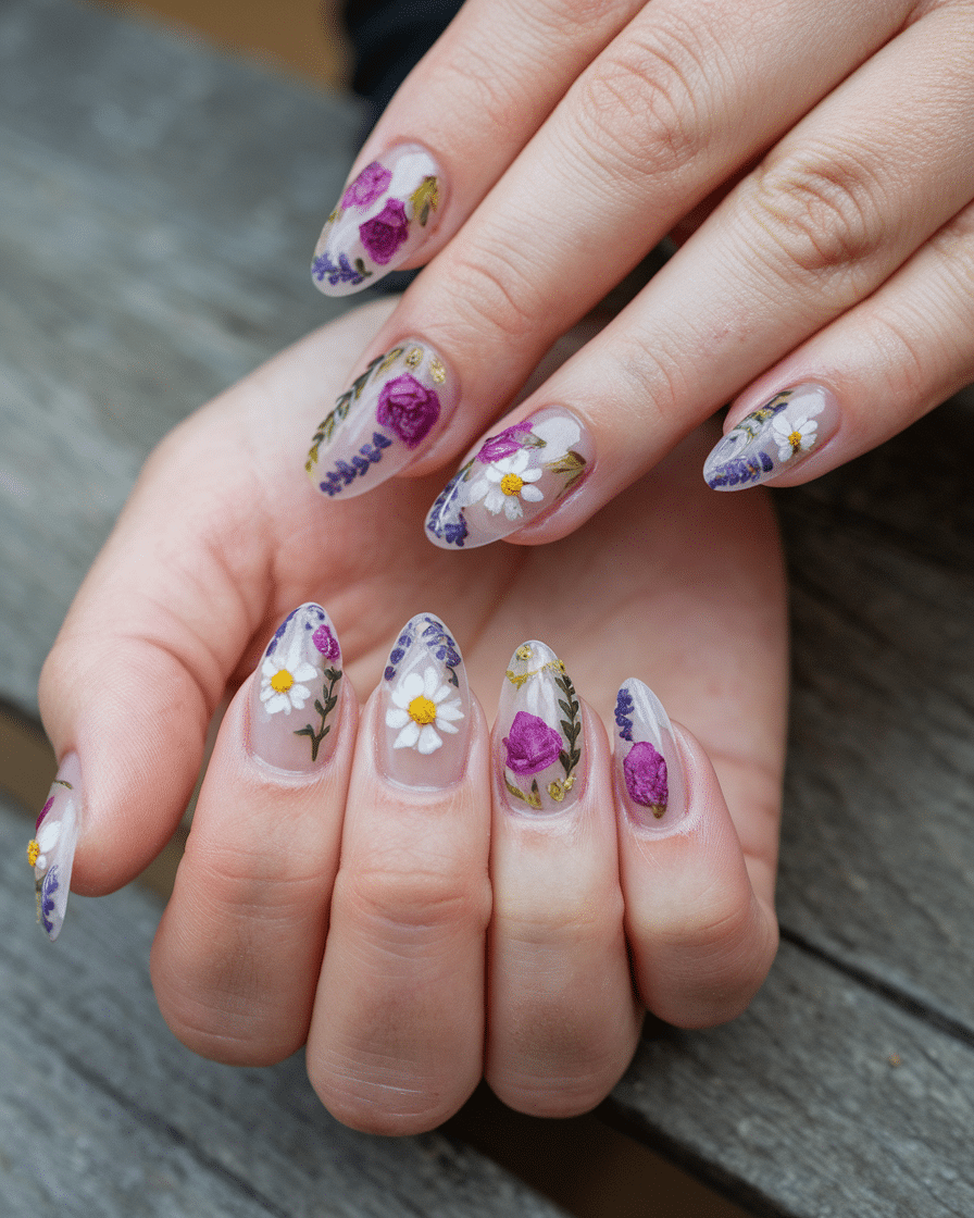 19 Flower Nail Designs to Brighten Your Day