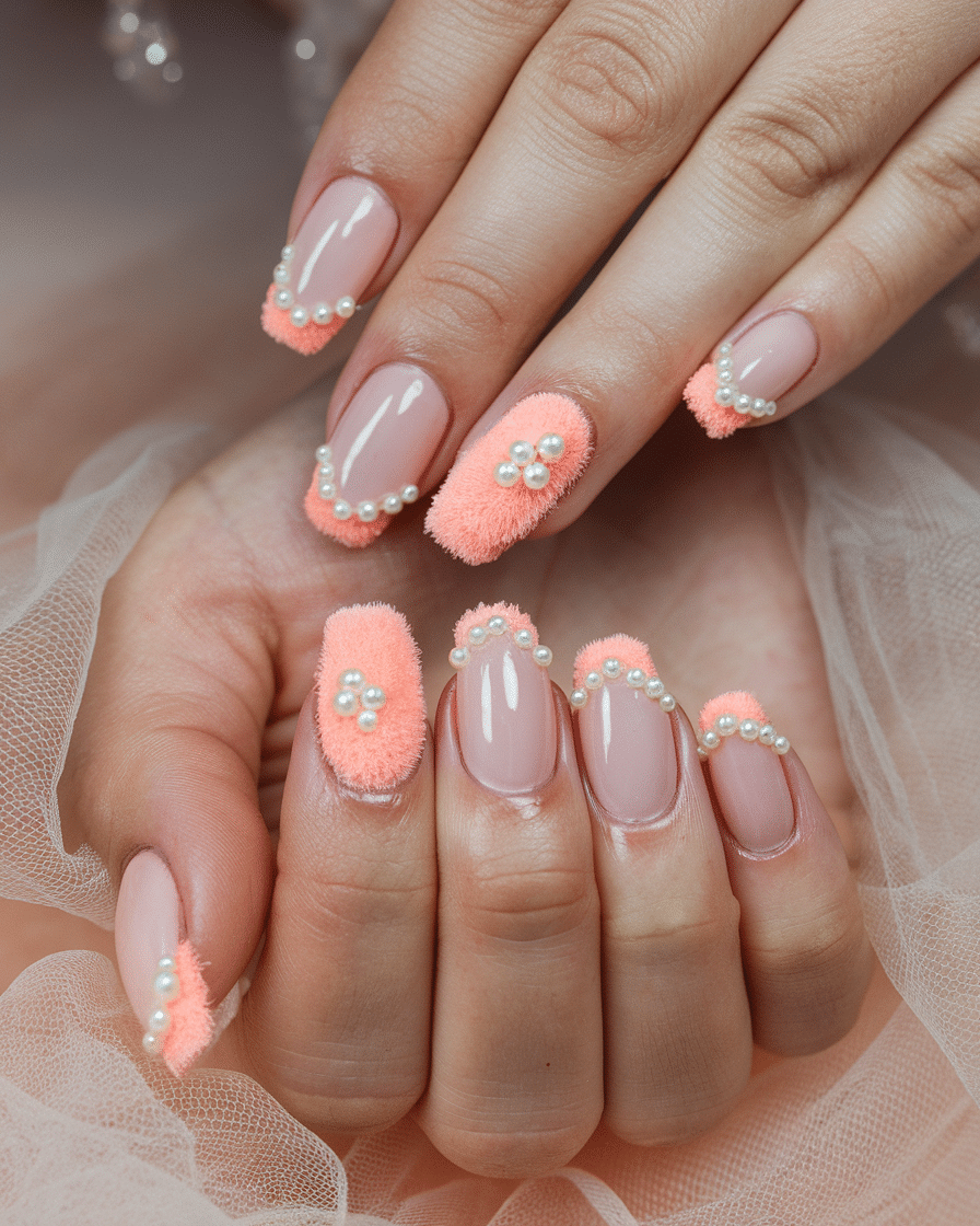 20 Trendy Peach Fuzz Nails Ideas to Try This Season