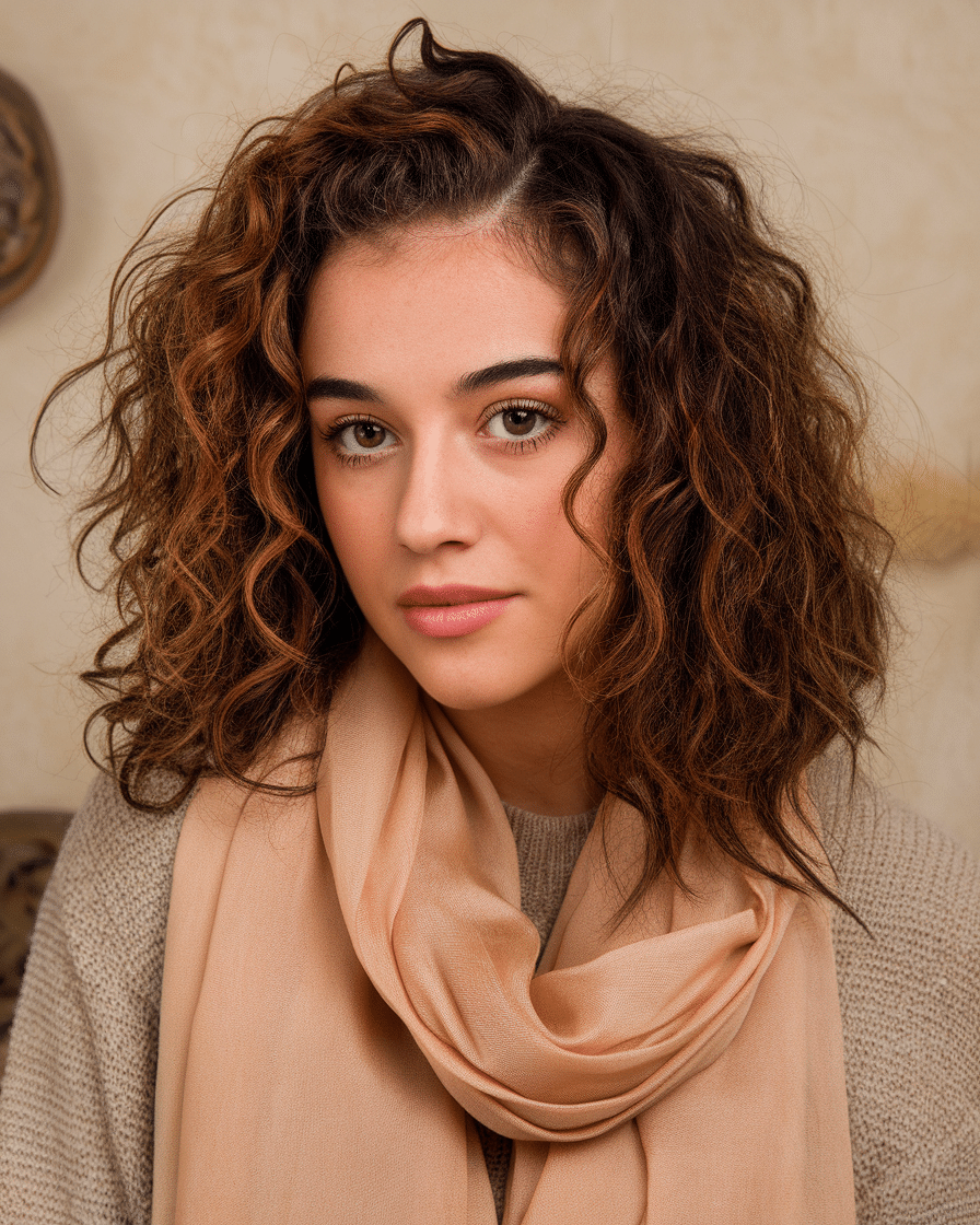 18 Stunning Curly Hair with Highlights Caramel Ideas for a Gorgeous Look