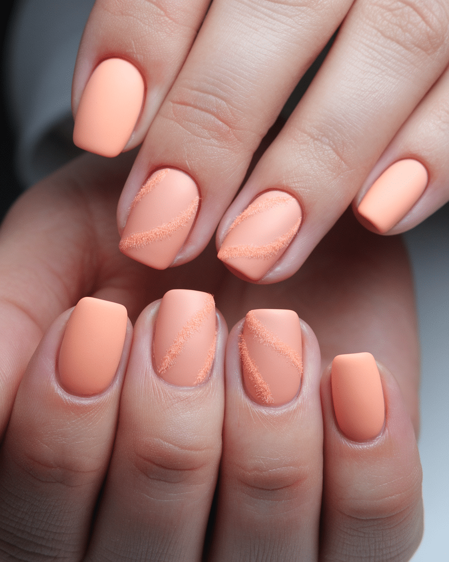 20 Trendy Peach Fuzz Nails Ideas to Try This Season