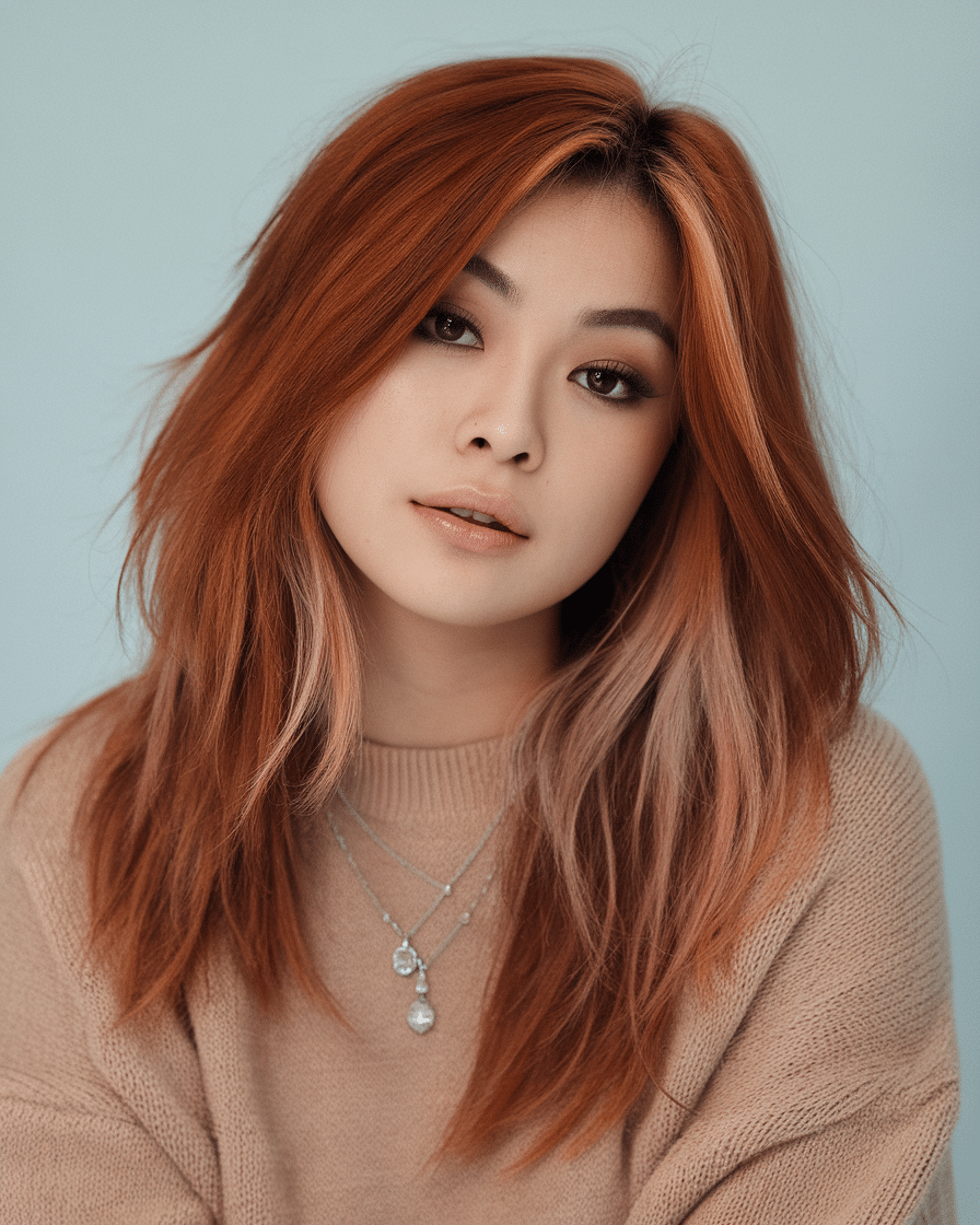 Copper Hair Colors: Hot Trend for 2025 – Dark Copper with Highlights