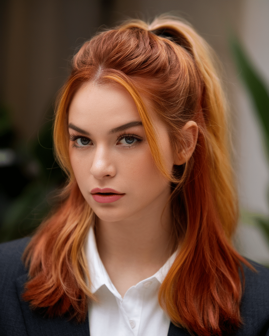 19 Red Hair With Blonde Highlights Looks for Every Day