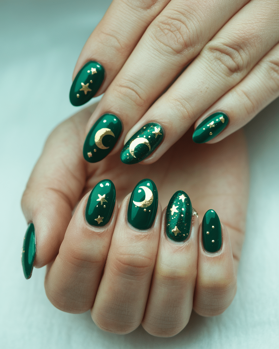 19 Glam Emerald Green Nails You’ll Totally Crush On