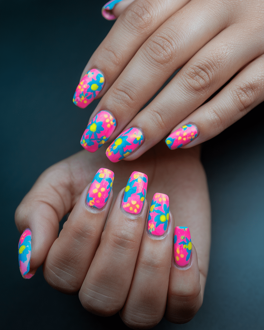 19 Flower Nail Designs to Brighten Your Day