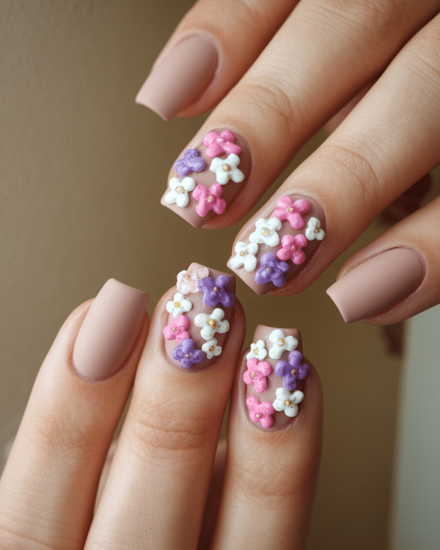 19 Flower Nail Designs to Brighten Your Day