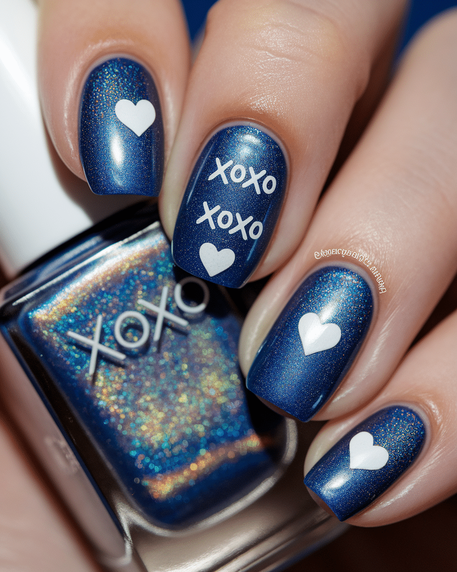 Romantic Nail Designs with a Bold Twist: Why Blue is the New Valentine’s Favorite