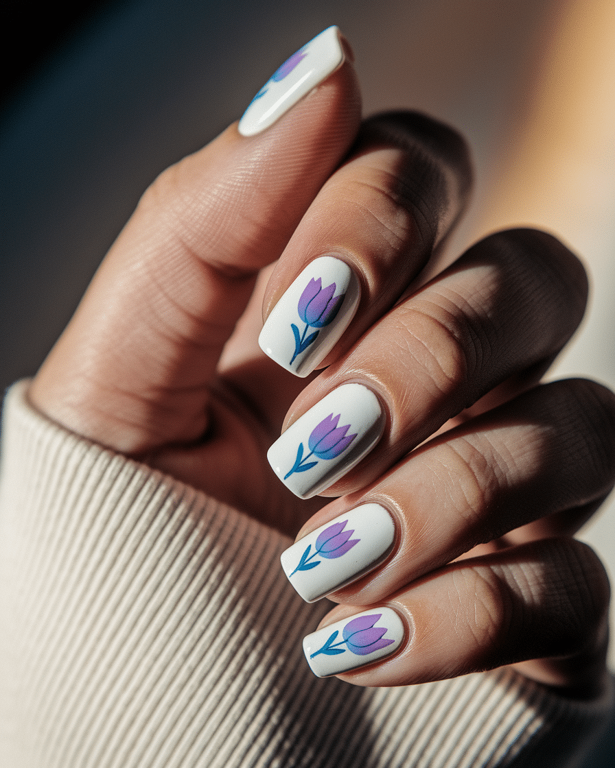 0002_3_a-close-up-photograph-of-a-hand-with-nai_qmHNeK2YRPWEcMFmxnsOOA_pvlzUXlhRoODeco4_hAxkQ Captivating Floral Nail Designs: A Closer Look at Blue Tulip-Inspired Manicures