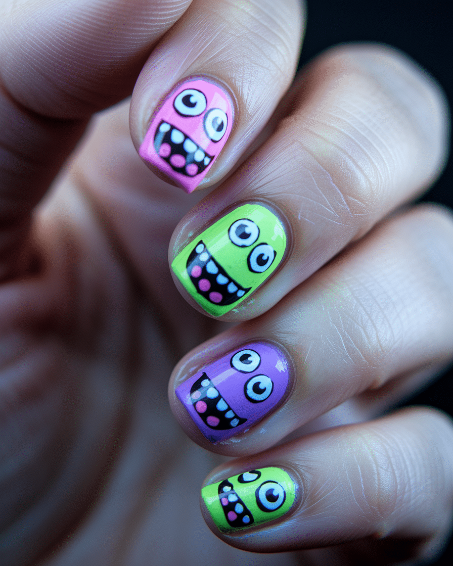 0003_2_a-close-up-photograph-captures-the-intri_QvIvG2EURZCcsoz199j37g_QXeASSgRR6msCDA99TUKpw Creative and Fun Nail Designs Every Kid Will Adore