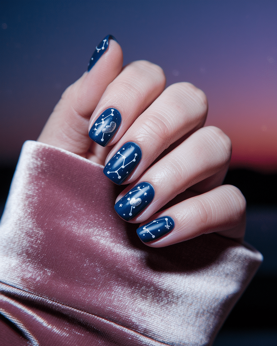 Romantic Nail Designs with a Bold Twist: Why Blue is the New Valentine’s Favorite