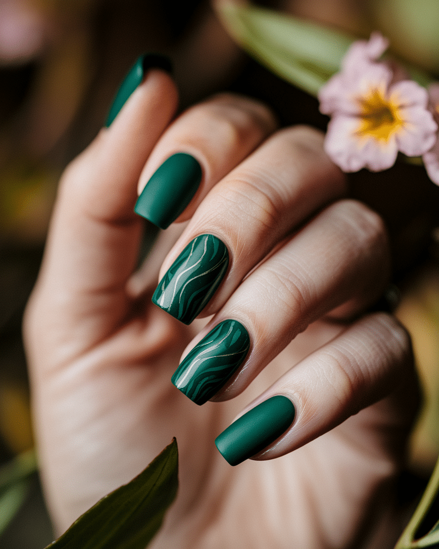The Allure of Deep Green Nails: A Timeless Trend That Elevates Every Look