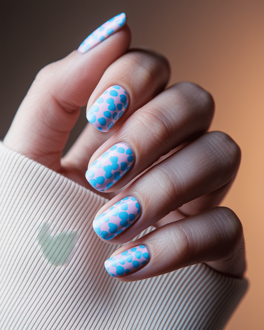 Romantic Nail Designs with a Bold Twist: Why Blue is the New Valentine’s Favorite